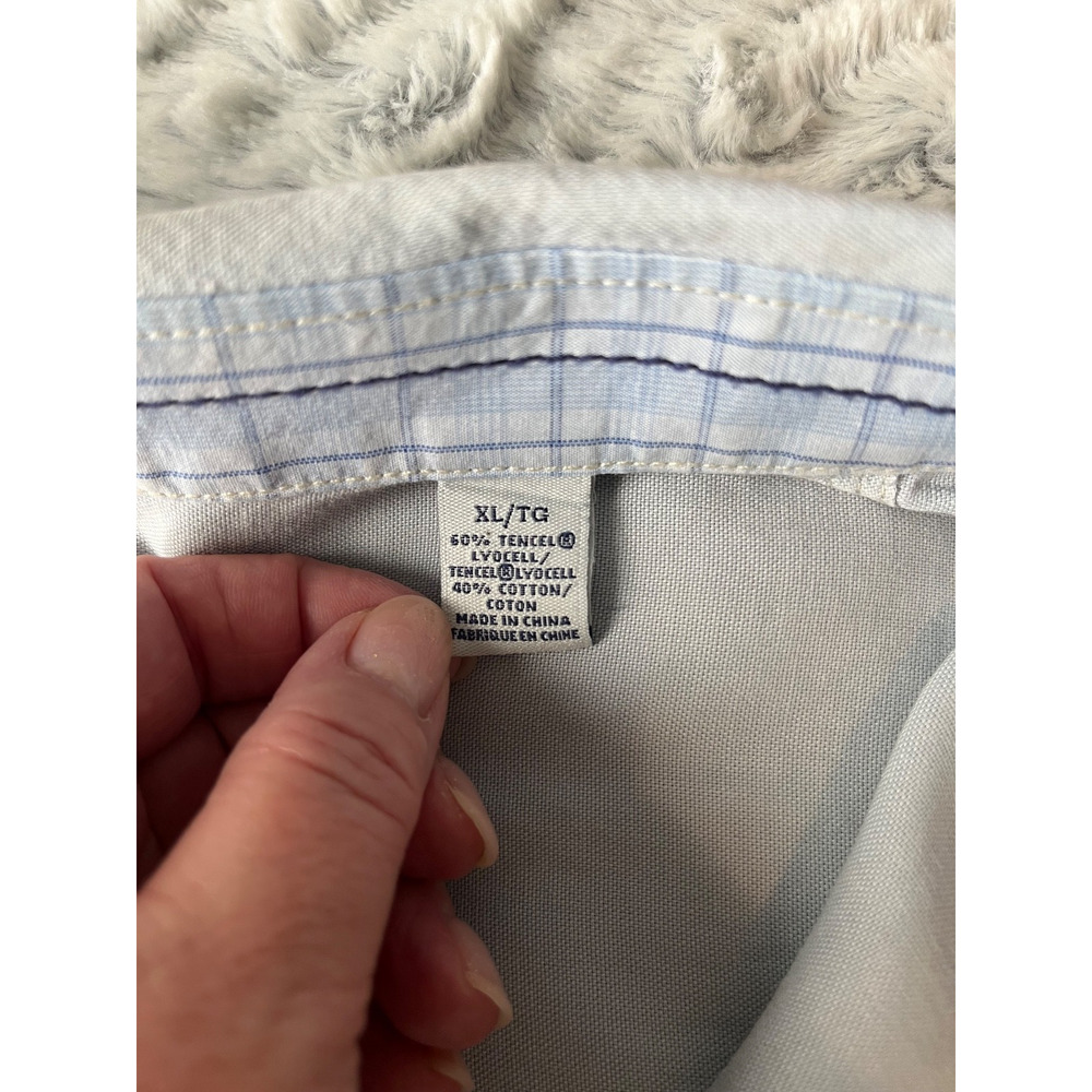 Tommy Bahama Jeans Coastal Grandpa Sage Grey Roll-Sleeve Shirt Mens XL Resort - Picture 3 of 9